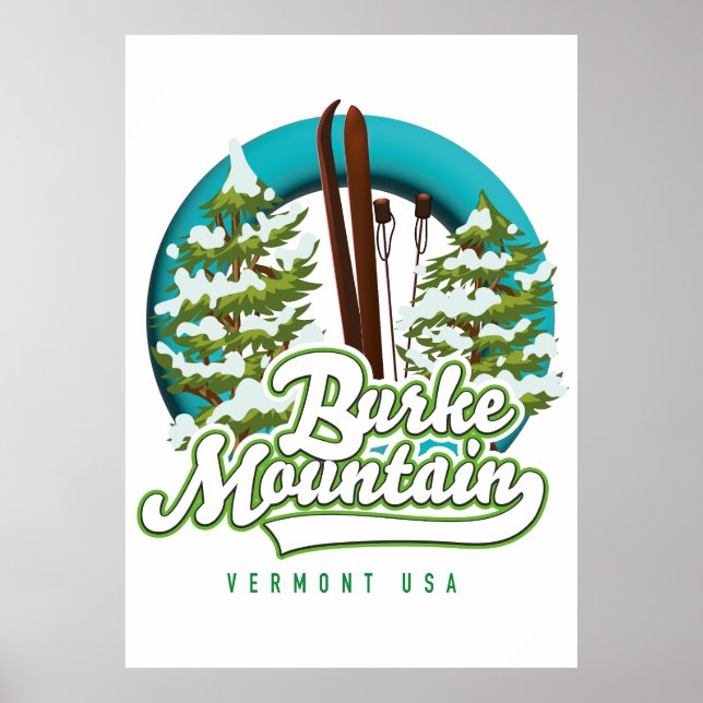 Affiche Bromley Mountain Pérou Vermont US logo du ski Post (Devant)