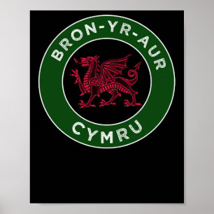Affiche Bron-yr-aur Welsh Place Names Cymru 2 Sticker