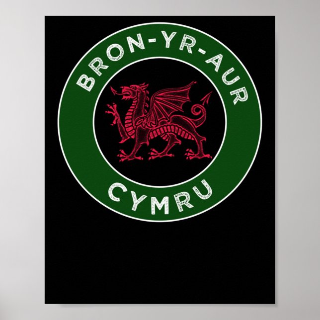 Affiche Bron-yr-aur Welsh Place Names Cymru 2 Sticker (Devant)