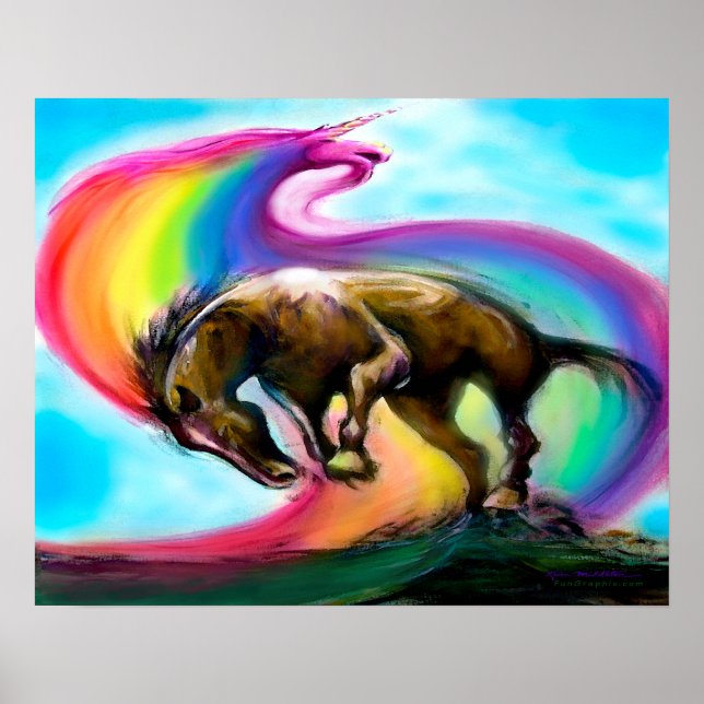 Affiche Bronco Rainbow Unicorn (Devant)