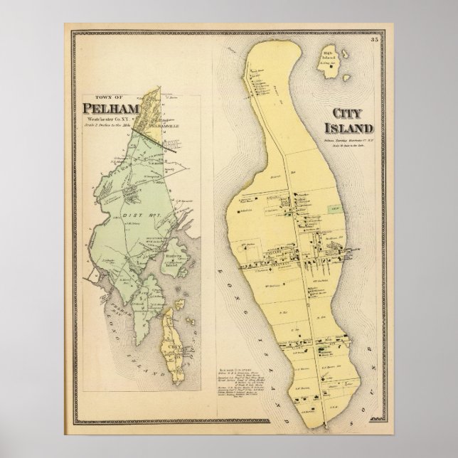 Affiche Bronx Westchester Comté de New York (Devant)