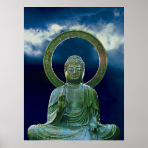 Affiche Bronze Bouddha photo peinture