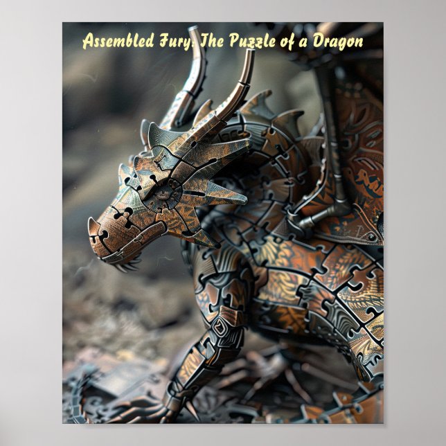 Affiche Bronze Sentinel Dragon Puzzle (Devant)