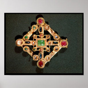 Affiche Brooch in the form of a Greek cross