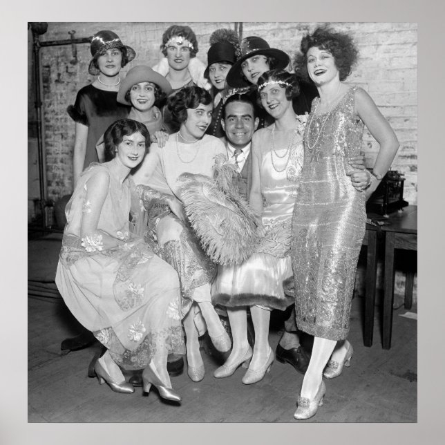 Affiche Brook Johns avec Oncle Sam's Follies : 1924 (Devant)