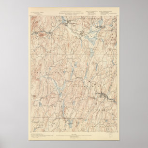 Affiche Brookfield, le Massachusetts