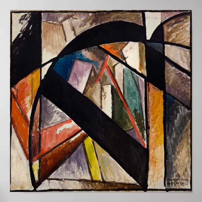 Affiche Brooklyn Bridge by Albert Gleizes (Devant)