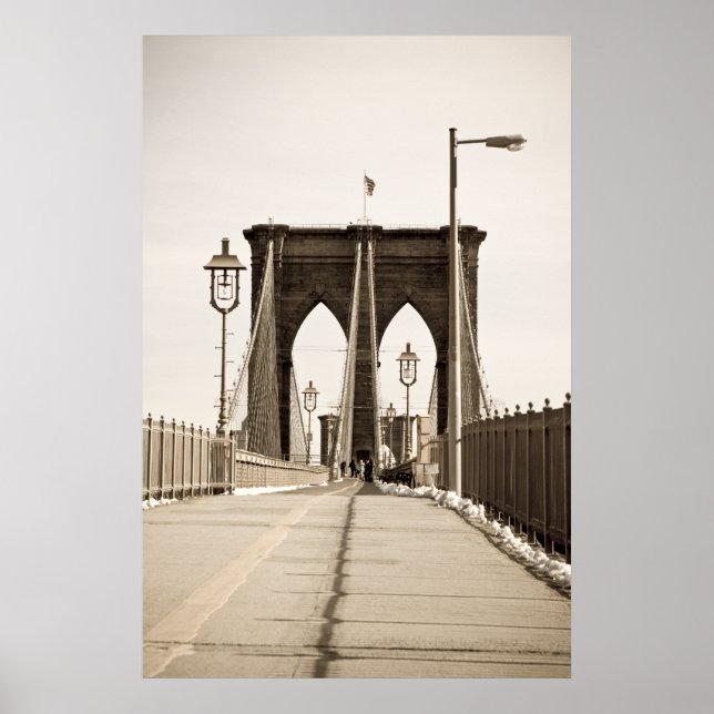Affiche Brooklyn Bridge imprimer (Devant)