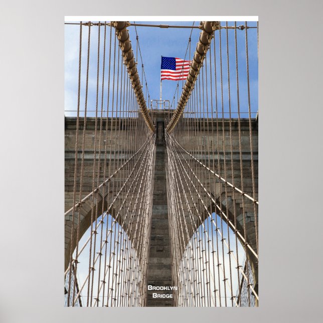 Affiche Brooklyn Bridge, New York (Devant)