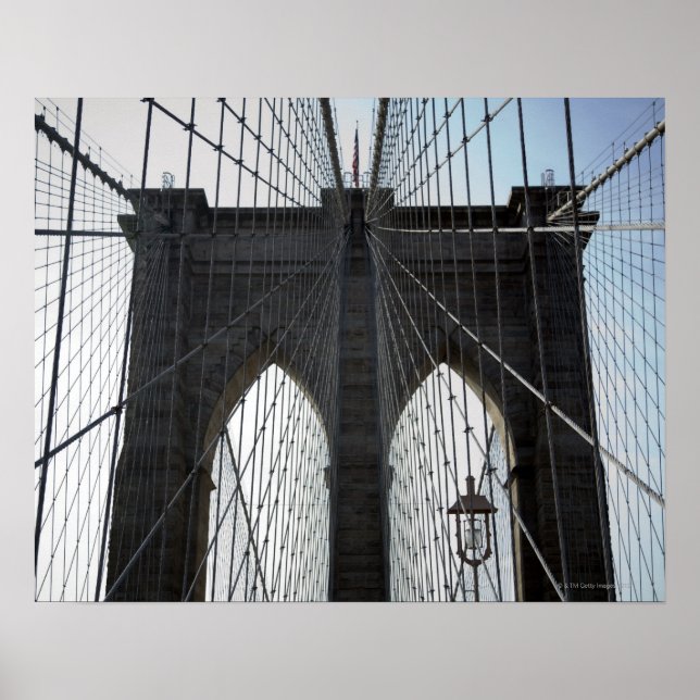 Affiche Brooklyn Bridge, New York, New York, États-Unis (Devant)