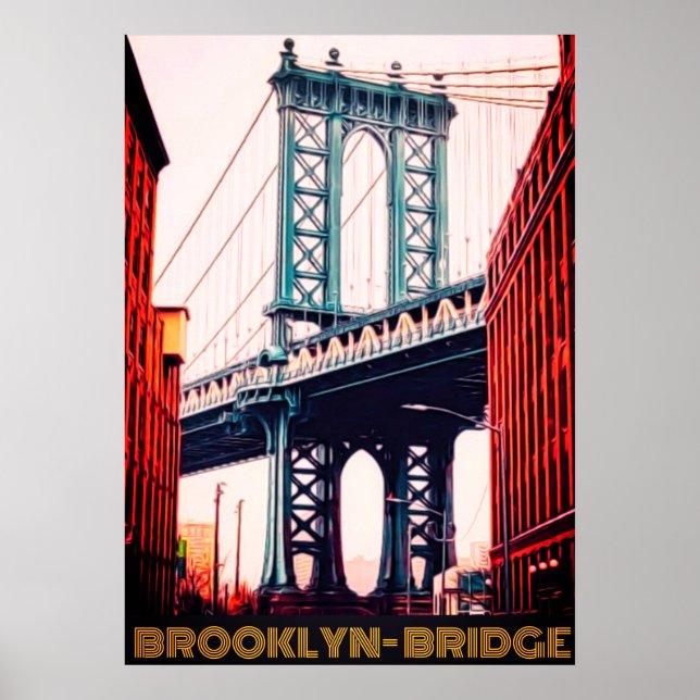 Affiche Brooklyn Bridge Newyork (Devant)