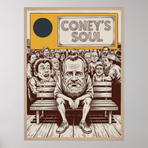 Affiche Brooklyn Coney Island Soul Boardwalk People Art