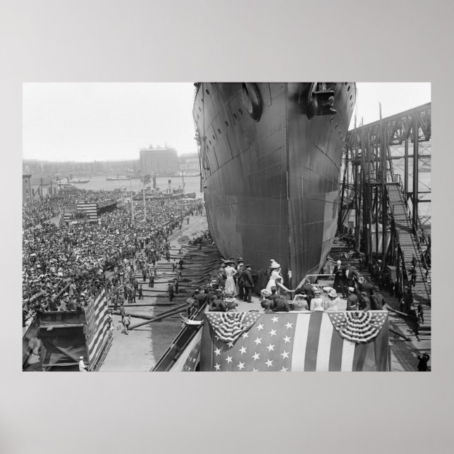 Affiche Brooklyn Navy Yard, 1908 (Devant)
