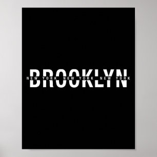 Affiche Brooklyn New York Tee - shirts, Brooklyn Nyc Gr