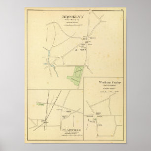 Affiche Brooklyn, Plainfield, centre de Windham