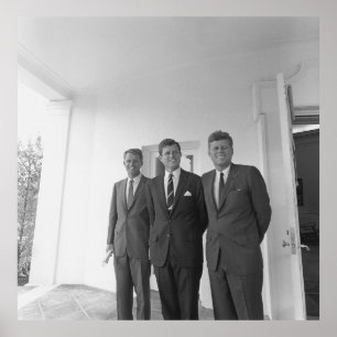Affiche Bros, président John Kennedy, Robert & Ted