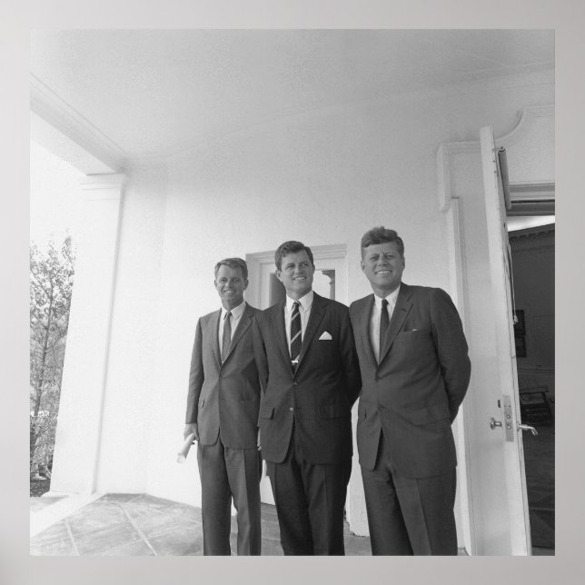 Affiche Bros, président John Kennedy, Robert & Ted (Devant)