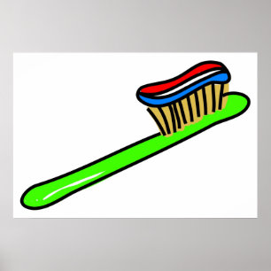 Affiche Brosse à dents