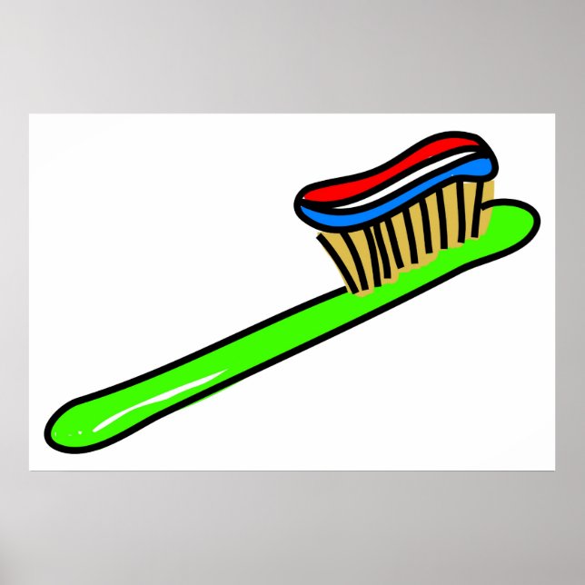 Affiche Brosse à dents (Devant)