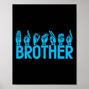 Affiche Brother American Sign Language Sourde Sensibilisat