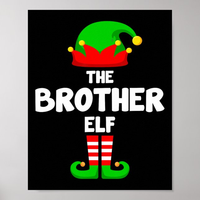 Affiche Brother Elf drôle Noël Correspondant famille Pa (Devant)