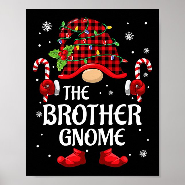 Affiche Brother Gnome Matching Christmas Pjs For Family  (Devant)