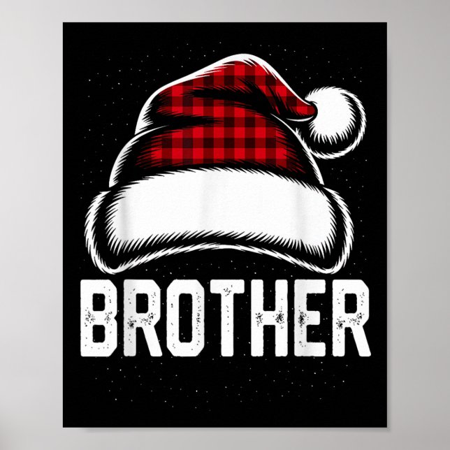 Affiche Brother Père Noël Red Plaid Famille de Noël Corres (Devant)