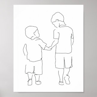Affiche Brothers Gift, Brothers Print, Brothers Wall Art,