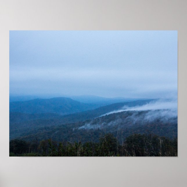 Affiche Brouillard dans le parc national de Shenandoah, Vi (Devant)