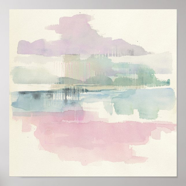 Affiche Brouillard de levage | Dans Les Pastels Soft (Devant)