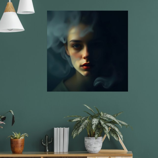 Affiche « Brouillard de Melinoë » – Un portrait spectral (Salon 1)