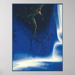 Affiche Brouillard Violet Bleu - Réalisme Magique Eyvind