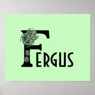 Affiche Brouille de lettre monogramme du scarabée de coule