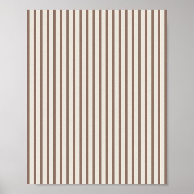 Affiche Brown And Cream Striped (Devant)