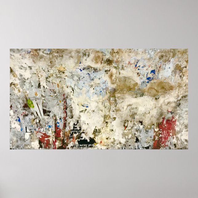 Affiche Brown and red wallpaper (Devant)