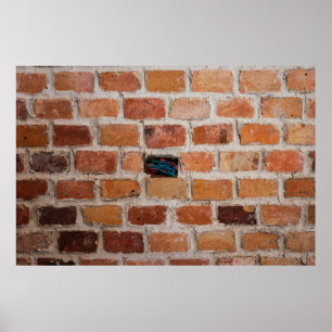 Affiche Brown brick wall