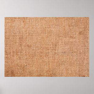 Affiche Brown burlap posé sur une feuille blanche. dossier