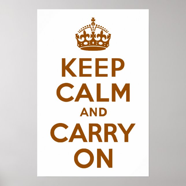 Affiche Brown Calme et marche (Devant)
