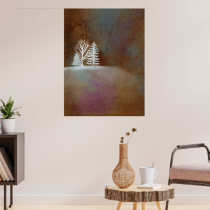 Affiche Brown Une Nuit D'Hiver Neige Blanche
