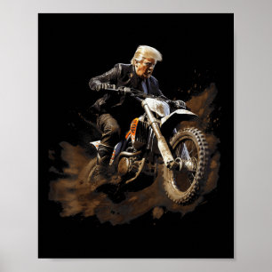 Affiche Brraaap Funny Dirt Vélo Motocross Pour Les Voyageu