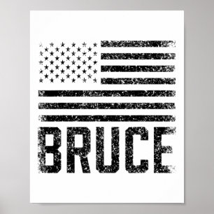 Affiche Bruce Anniversaire Prénom Nom Personnalisé France
