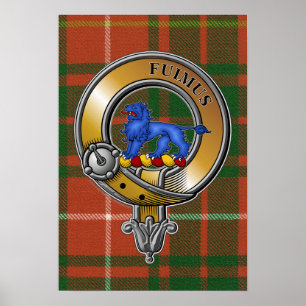 Affiche Bruce Tartan & Badge