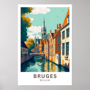 Affiche Bruges Belgique Imprimer Voyages