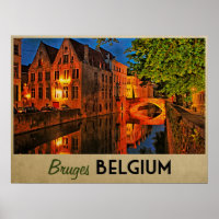 Bruges Belgique La Nuit
