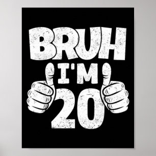 Affiche Bruh 20 ans au revoir adolescents 20e anniversaire