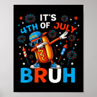 Bruh 4 juillet Garçons Enfants Hotdog Funny Quatri