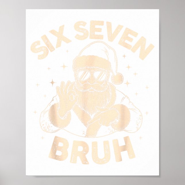 Affiche Bruh 67 Christmas Santa Six Seven 6 7 Boys Christm (Devant)