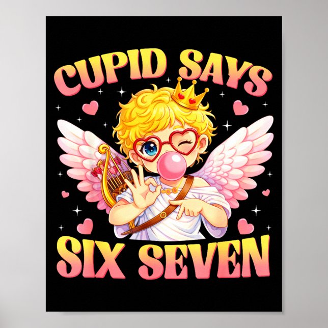 Affiche Bruh 67 Six Seven 6 7 Mème Saint-Valentin Drôle Fe (Devant)