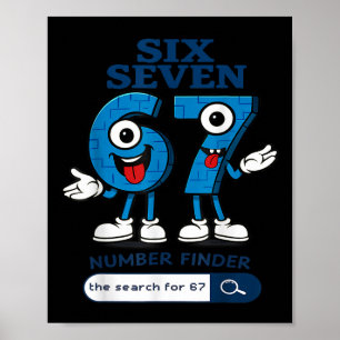 Affiche Bruh 67 Six Seven 6-7 Talian Brainrot Meme Pour En