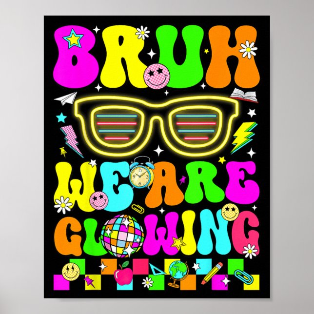 Affiche Bruh Brillant à l'Ère Glowing Bonjour les Vacances (Devant)